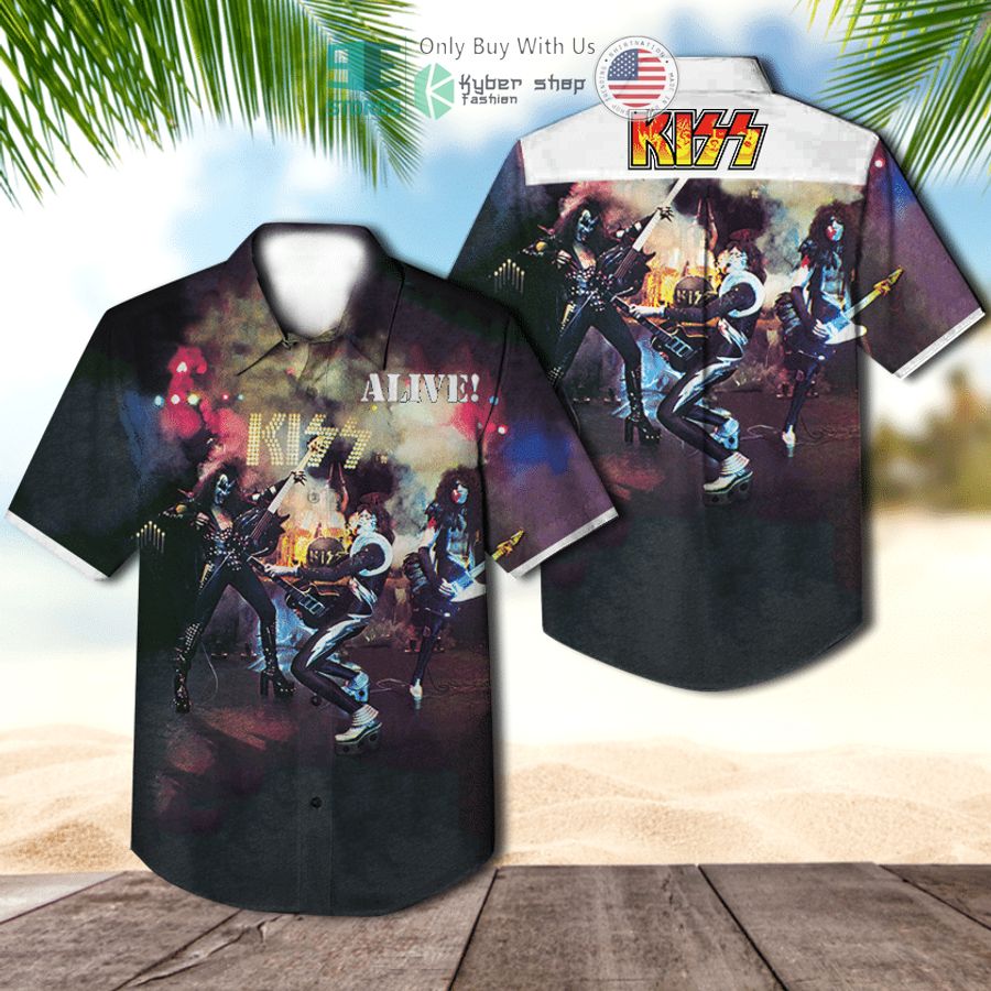 kiss band alive album hawaiian shirt 1 38453