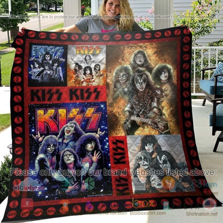 kiss band art quilt 1 62796