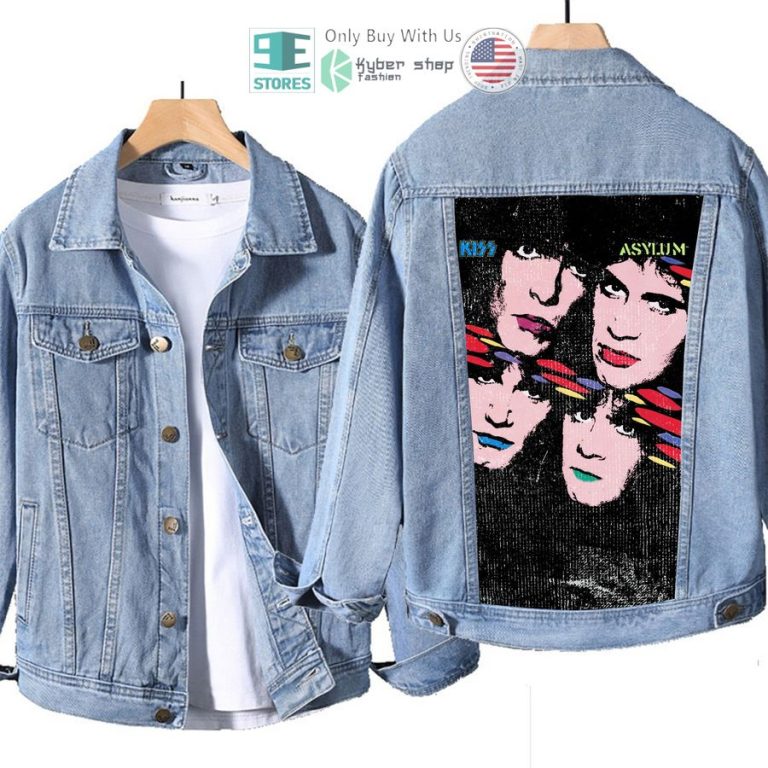 kiss band asylum album denim jacket 1 9357