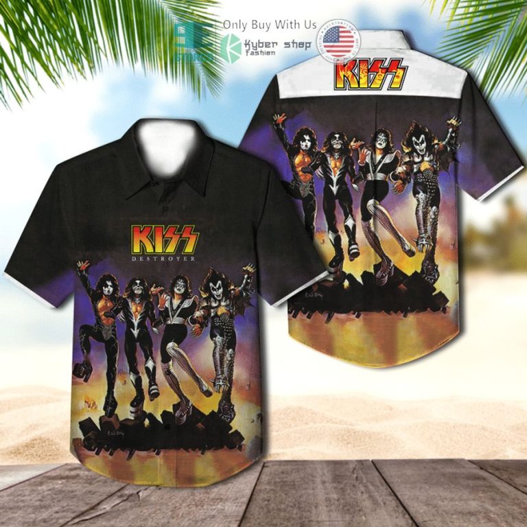 kiss band destroyer album hawaiian shirt 1 15908