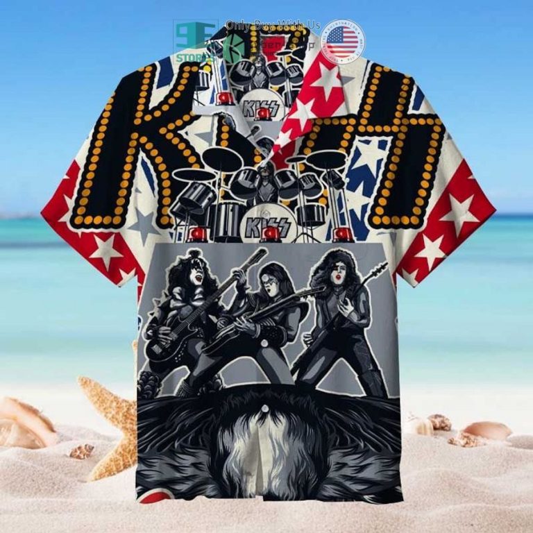 kiss band drums hawaiian shirt 1 33858