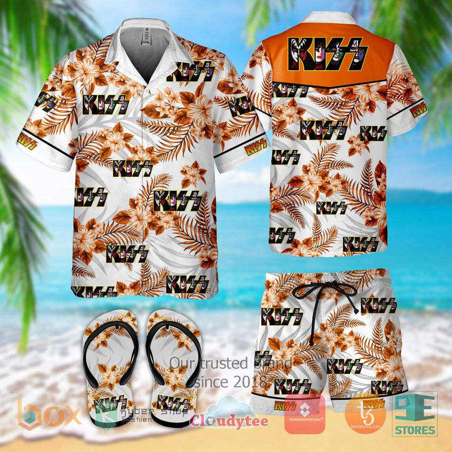 kiss band hawaiian shirt shorts 1 57558