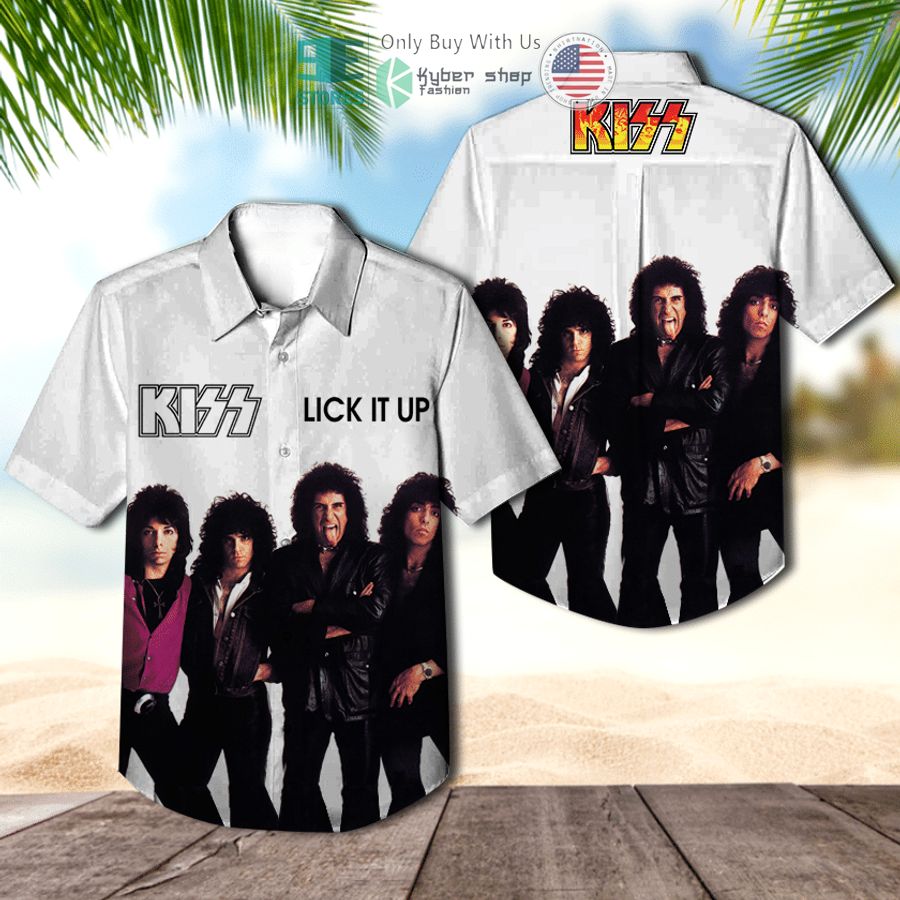 kiss band lick it up album hawaiian shirt 1 39547