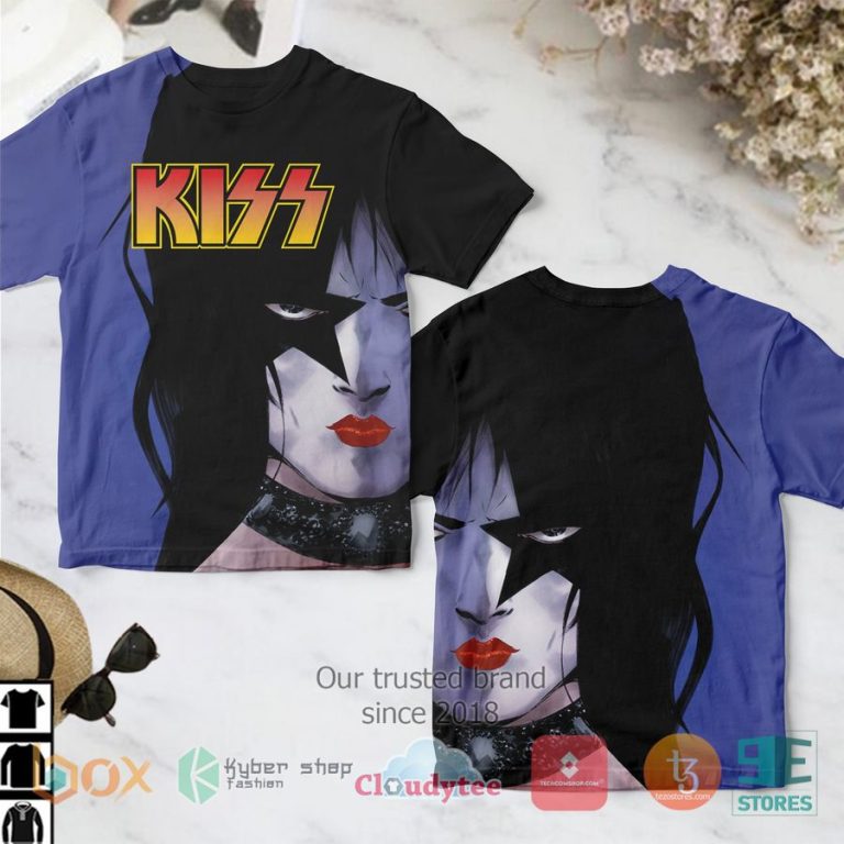 kiss band paul stanley the starchild blue 3d t shirt 1 51144