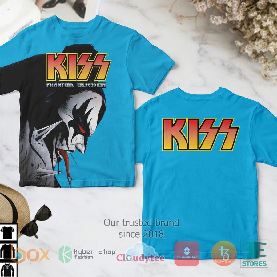 kiss band phantom obsession 2 blue 3d t shirt 1 96292