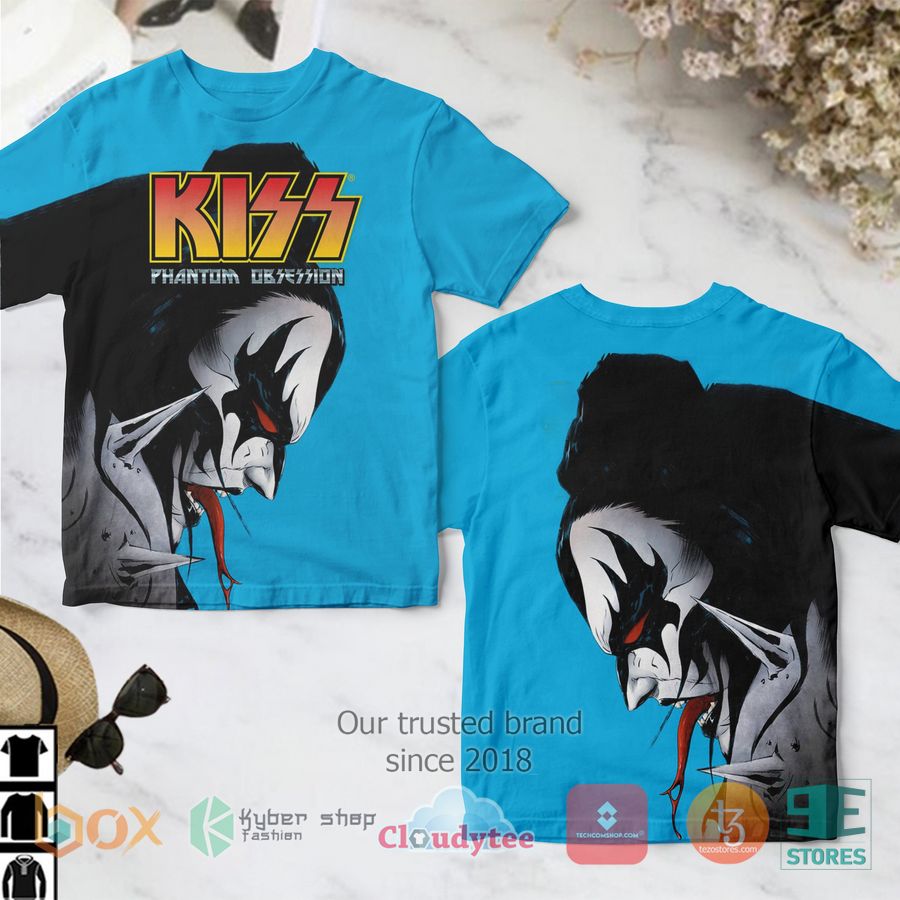 kiss band phantom obsession 2 gene simmons cover 3d t shirt 1 88010