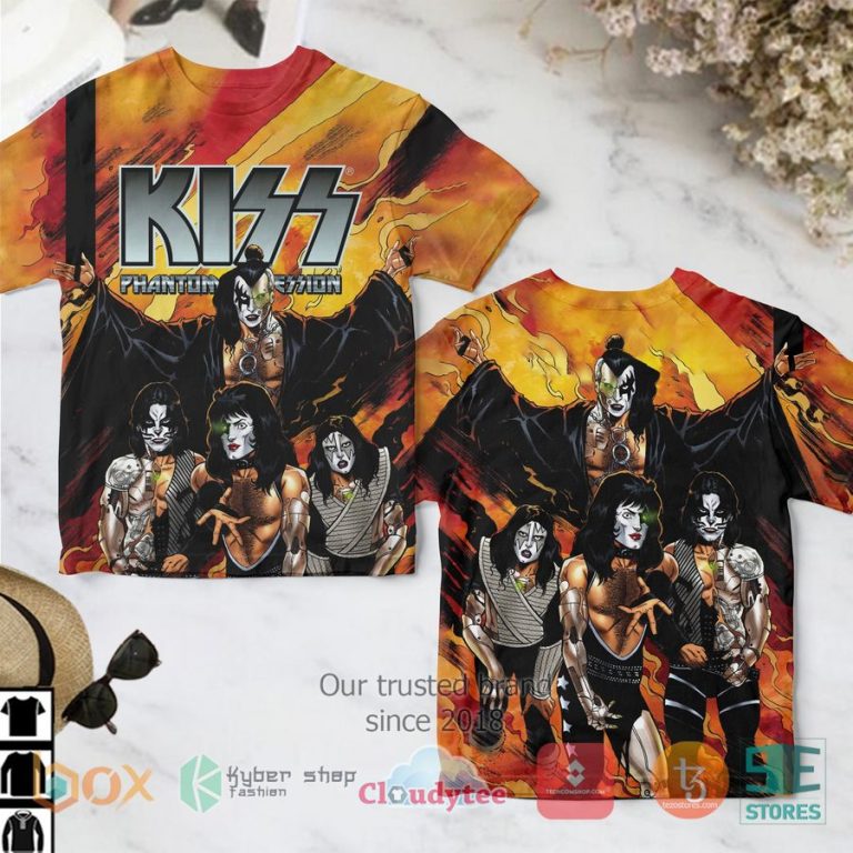 kiss band phantom obsession 5 cover c seeley 3d t shirt 1 65087