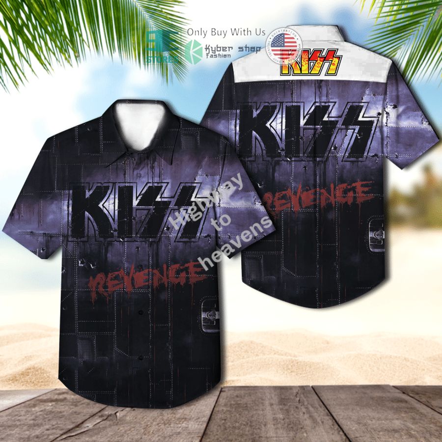 kiss band revenge album hawaiian shirt 1 59993