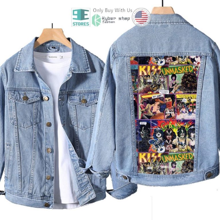 kiss band unmasked album denim jacket 1 91895