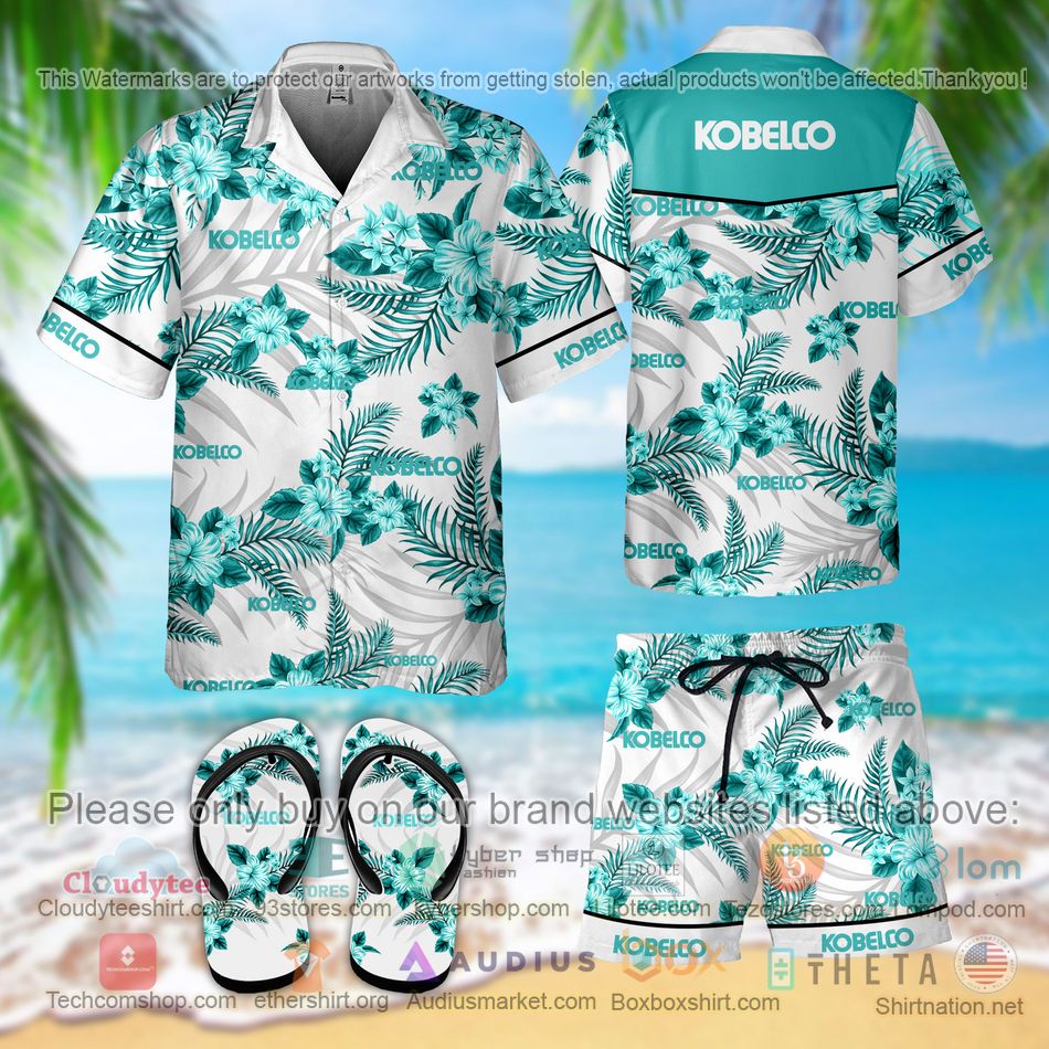 kobelco hawaiian shirt shorts 1 25598