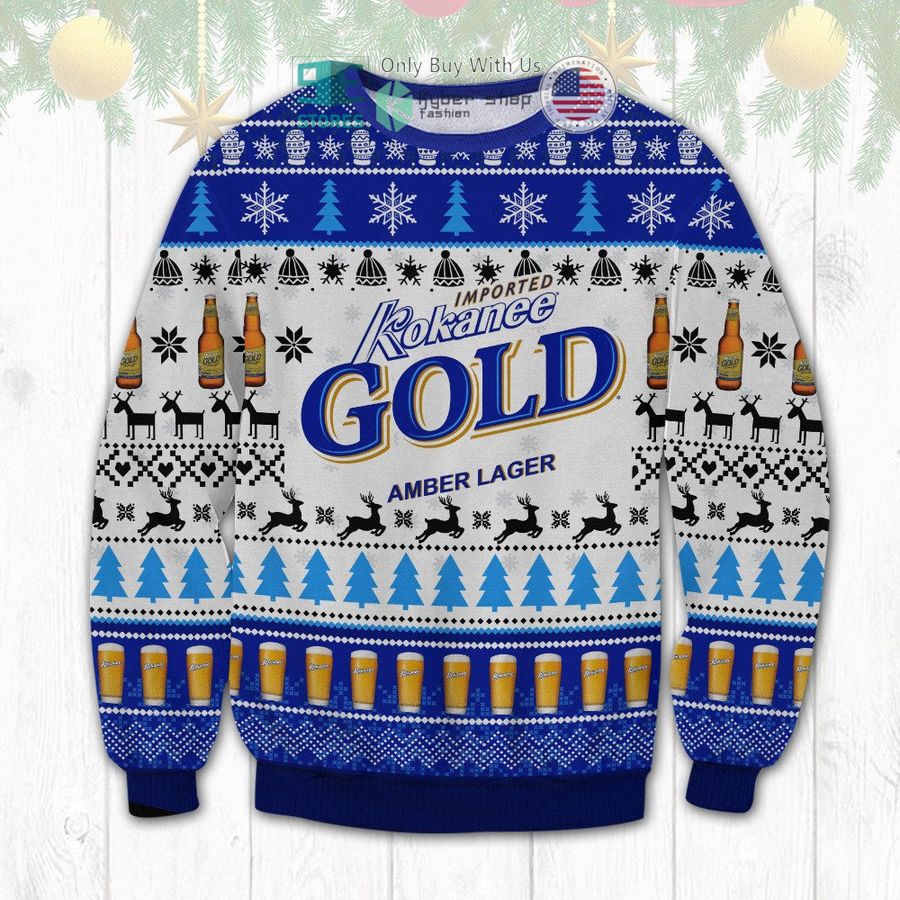 kokanee gold amber lager christmas sweatshirt sweater 1 61549