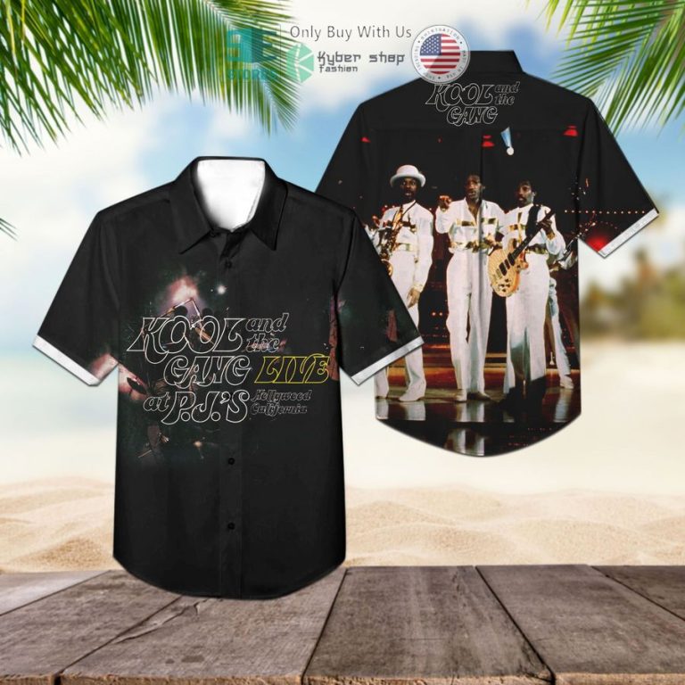 kool the gang band live hollywood california album hawaiian shirt 1 43107