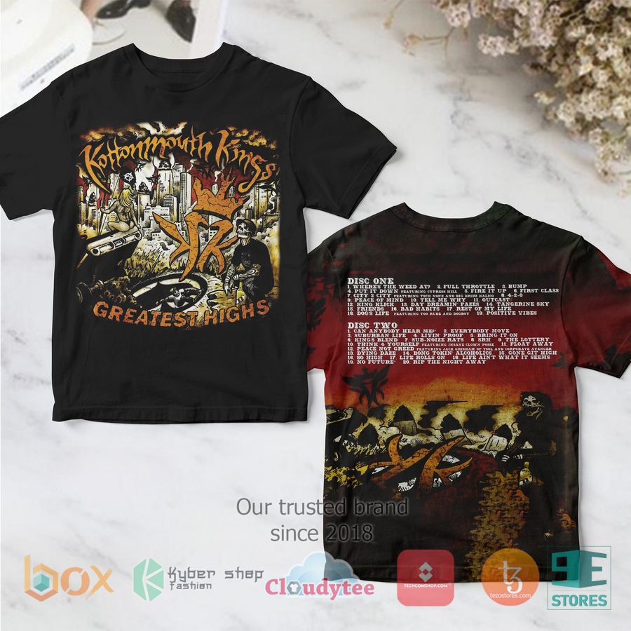 kottonmouth kings band greatest highs album 3d t shirt 1 49901