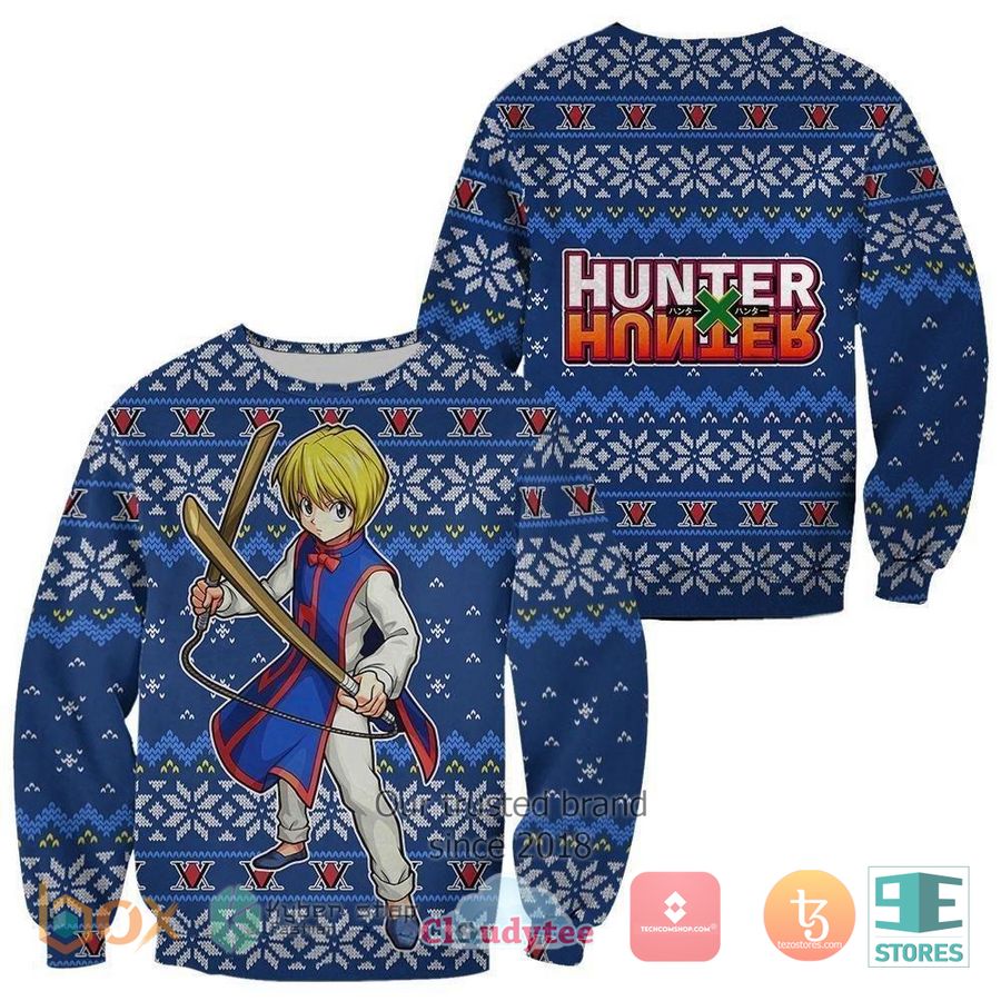kurapika hunter x hunter anime xmas ugly christmas sweater 1 29271