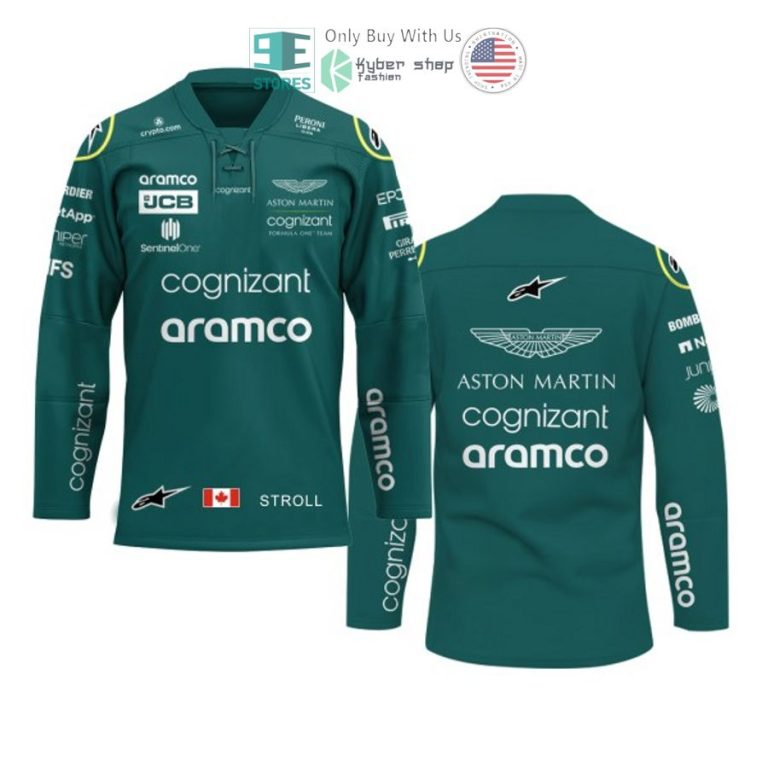 lance stroll aston martin aramco cognizant hockey jersey 1 20067