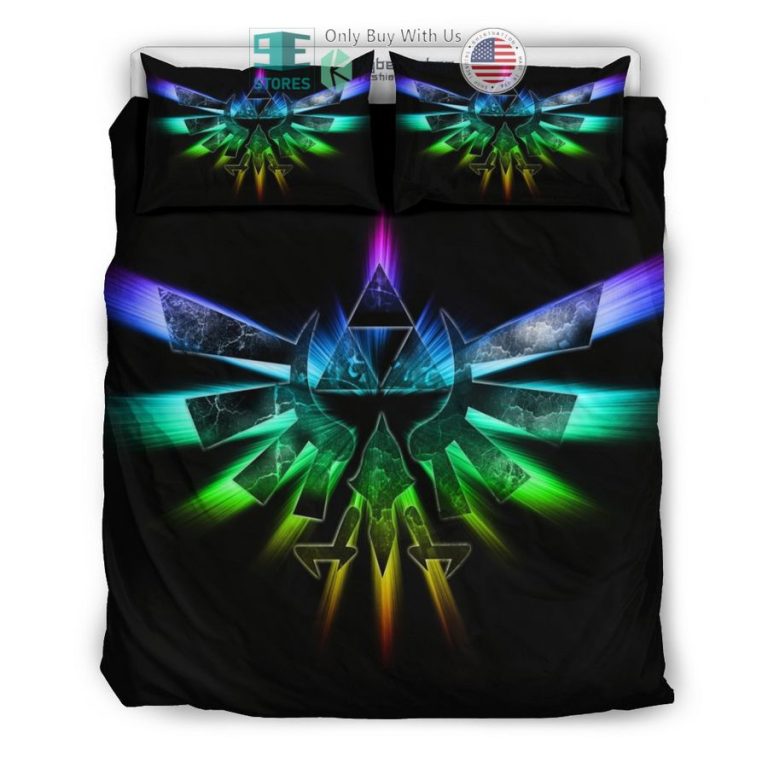 legend of zelda royal crest multicolor bedding set 3 8750