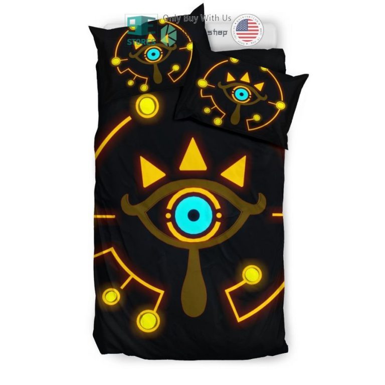 legend of zelda sheikah eye breath of the wild bedding set 2 72650