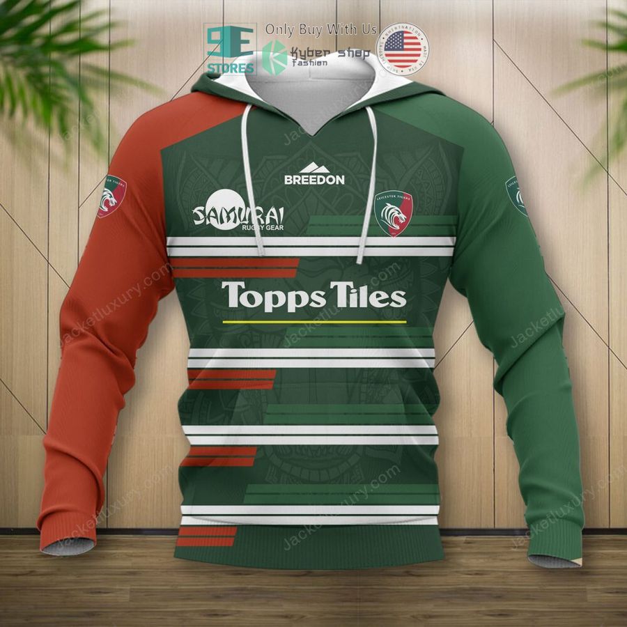 leicester tigers 2022 champions premiership rugby 3d shirt hoodie 2 10269