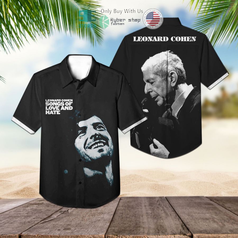 leonard cohen love and hate album hawaiian shirt 1 30001