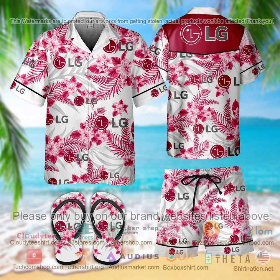 lg group hawaiian shirt shorts 1 75014