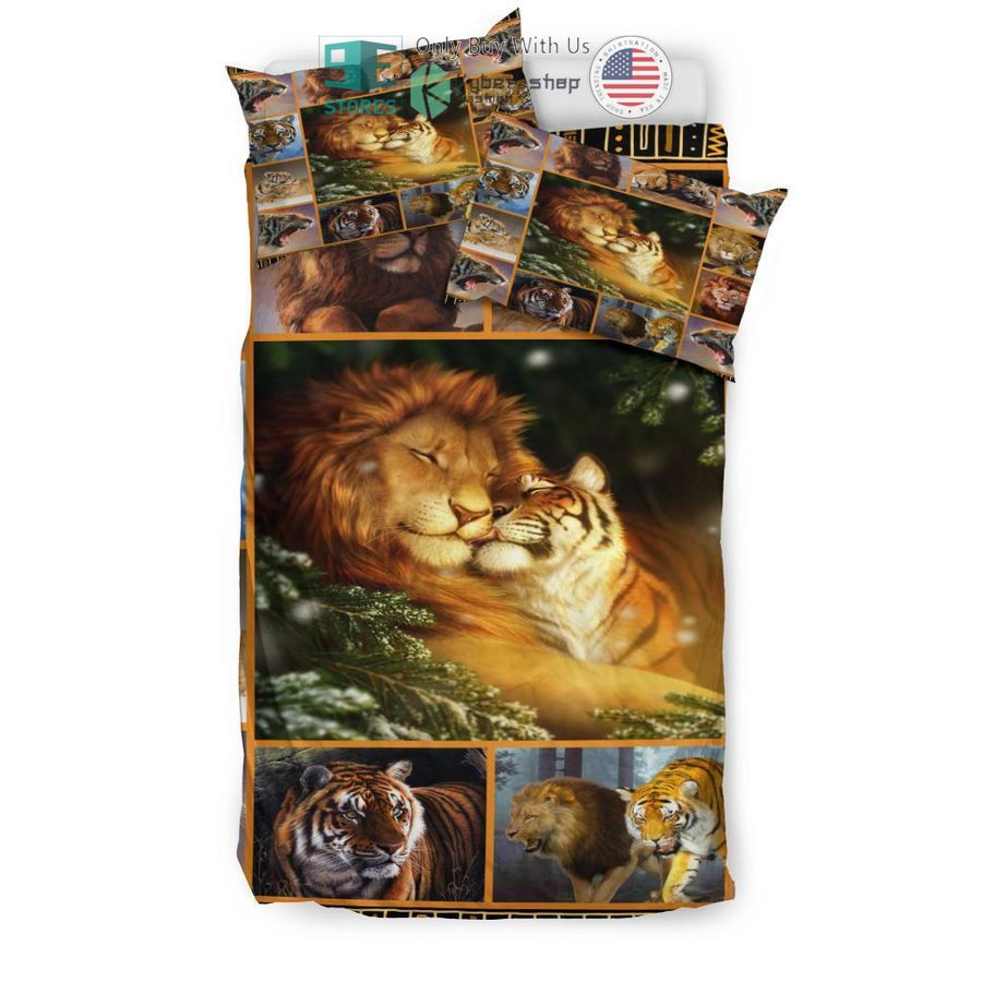 lion and tiger bedding set 2 89744