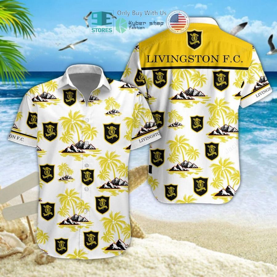livingston football club yellow hawaii shirt shorts 1 19832