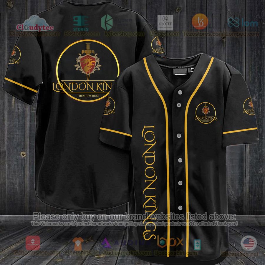 london kings black baseball jersey 1 83632