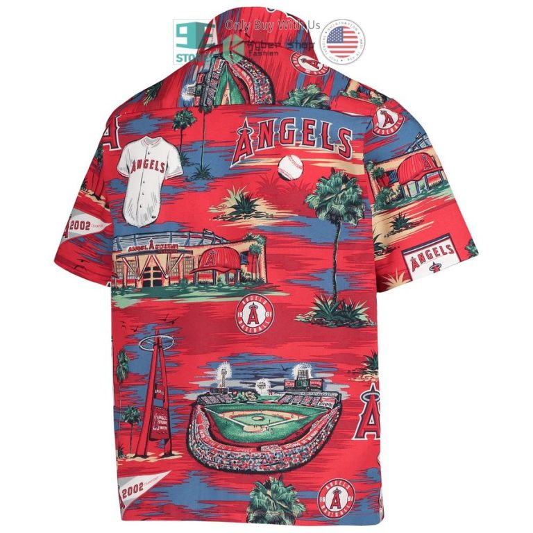 los angeles angels reyn spooner youth scenic blue hawaiian shirt 3 79373