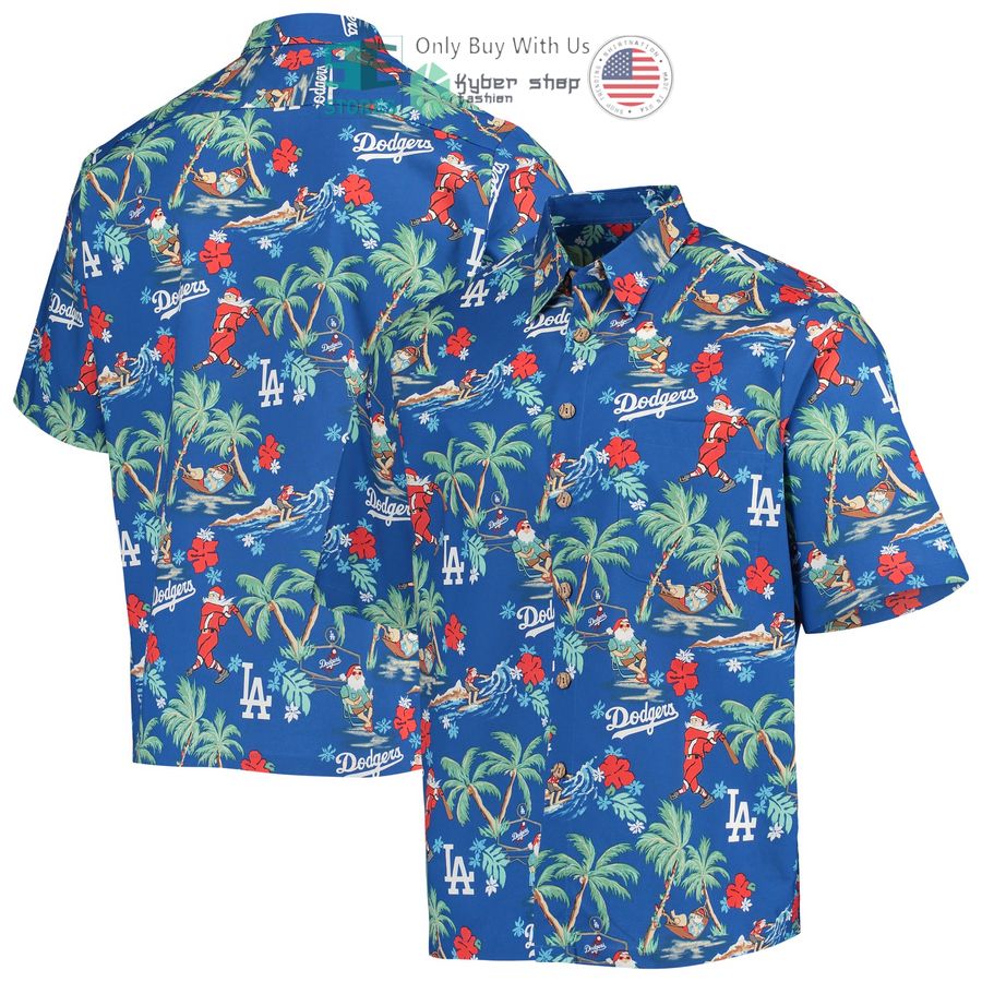 los angeles dodgers reyn spooner holiday royal hawaiian shirt 1 153