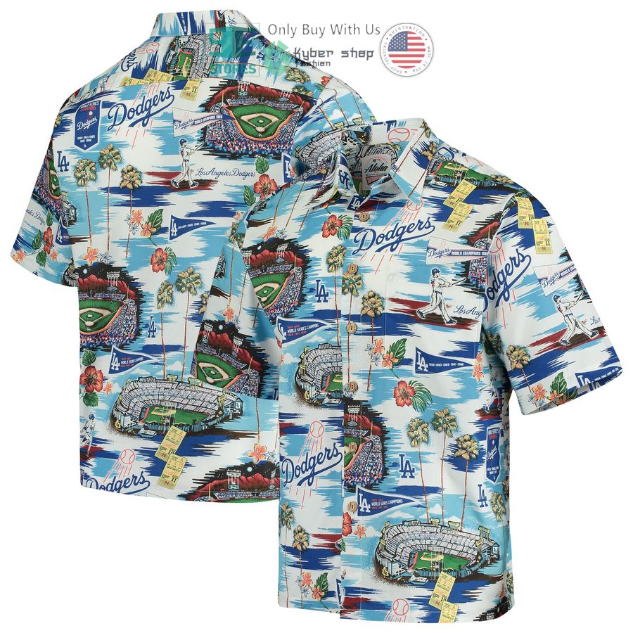 los angeles dodgers reyn spooner scenic royal hawaiian shirt 1 48642