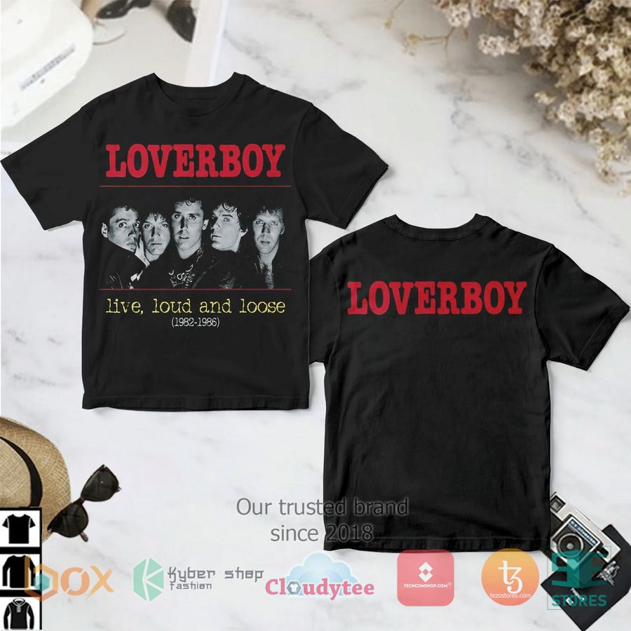 loverboy band live loud loose album 3d t shirt 1 74969
