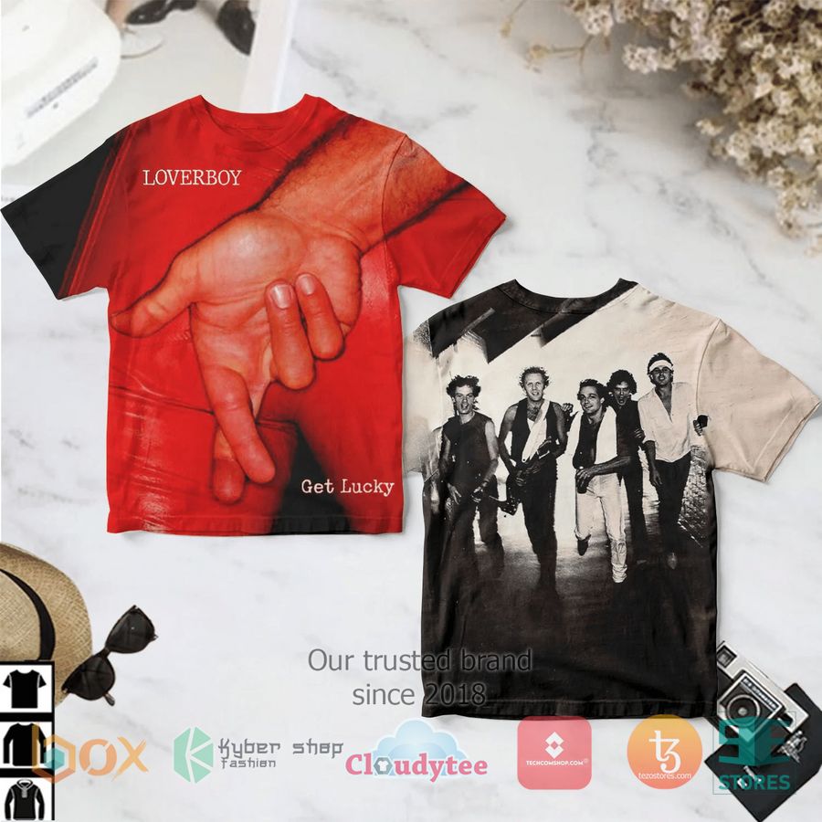 loverboy get lucky album 3d t shirt 1 11273