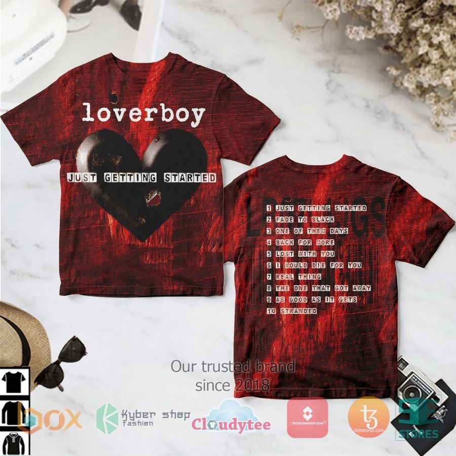 loverboy just getting started album 3d t shirt 1 41054