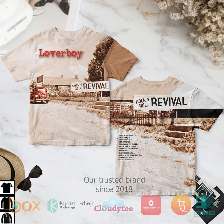 loverboy rock n roll revival album 3d t shirt 1 99098