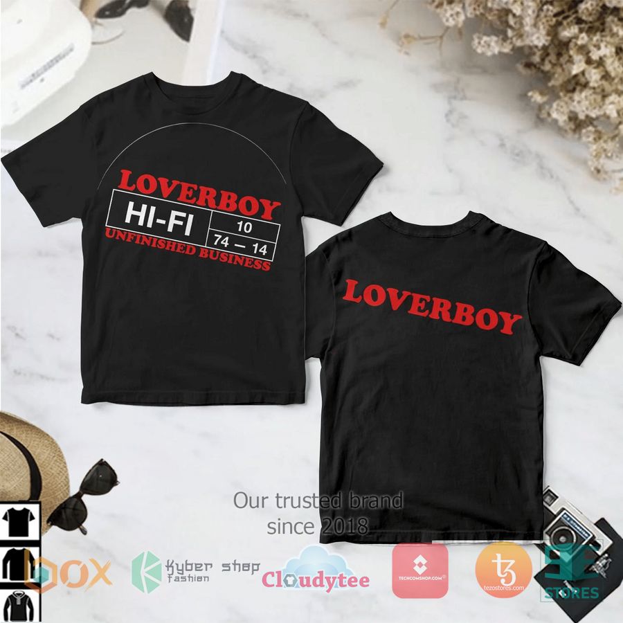 loverboy unfinished business album 3d t shirt 1 83184
