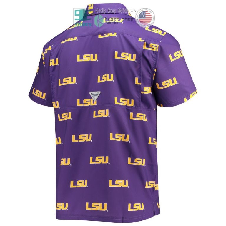 lsu tigers columbia super slack tide purple hawaiian shirt 3 8249