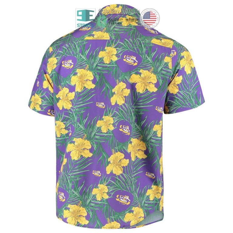 lsu tigers floral purple hawaiian shirt 3 60362