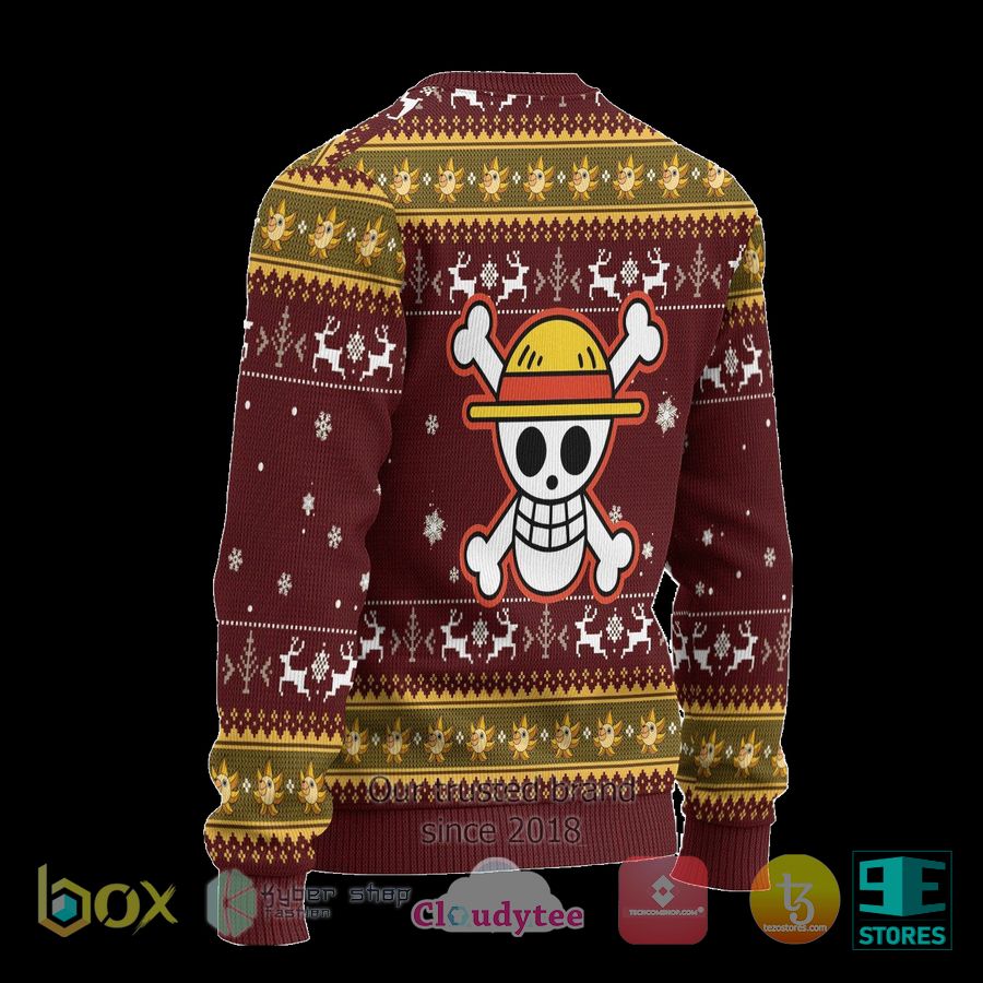 luffy one piece anime ugly christmas sweater 2 77567