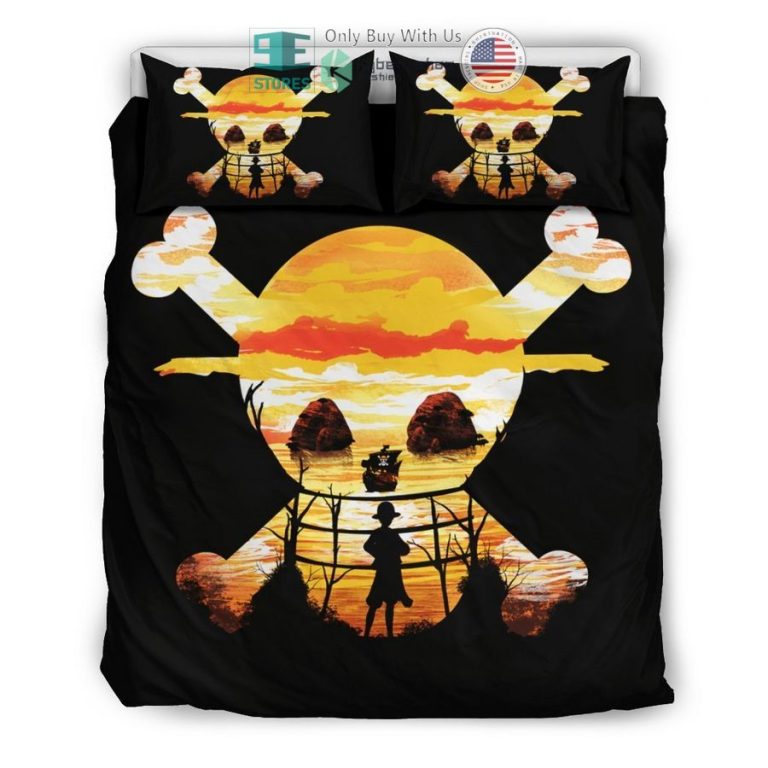 luffy one piece logo bedding set 3 11018