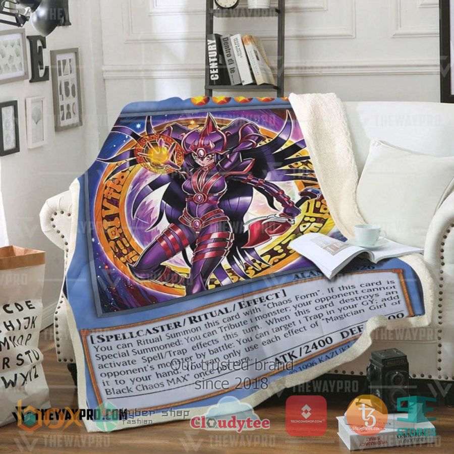 magician girl of black chaos max soft blanket 1 22147