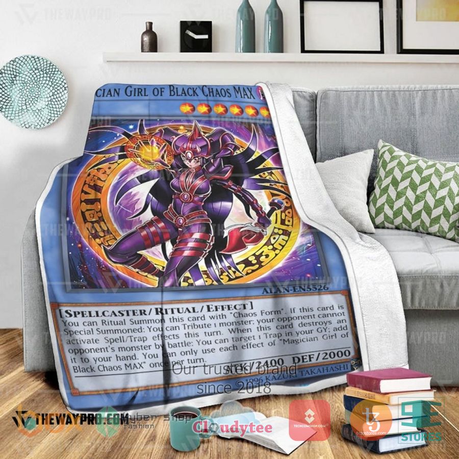 magician girl of black chaos max soft blanket 2 42878