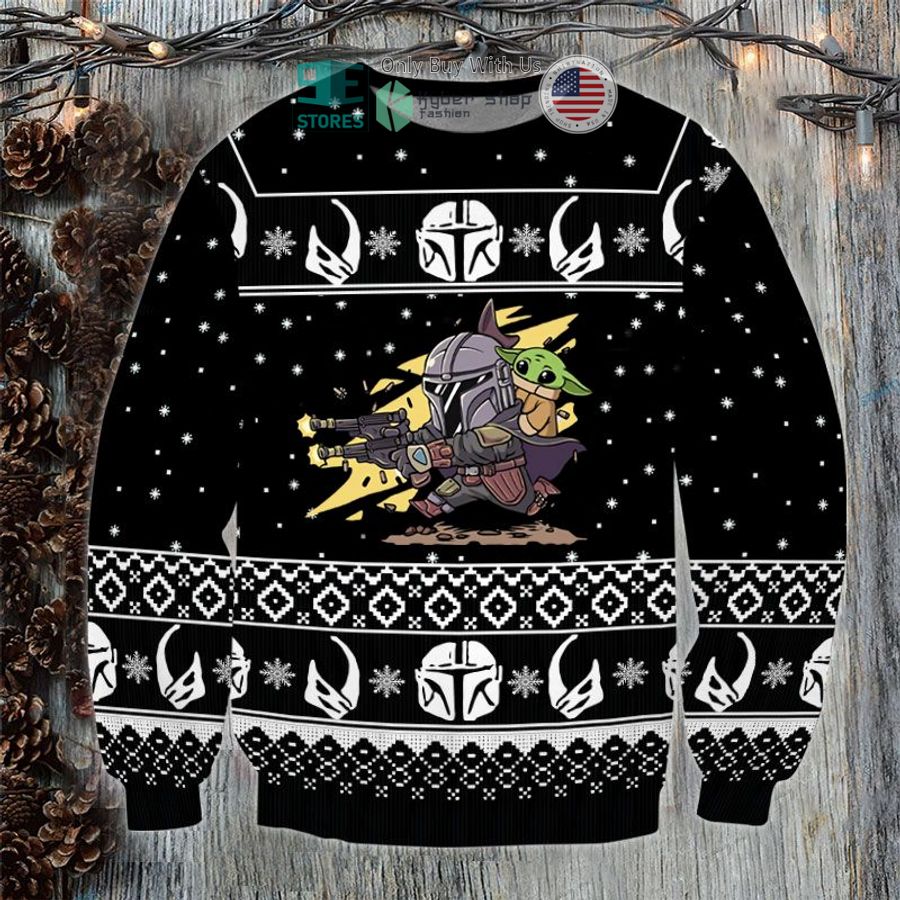 mandalorian baby yoda pew pew sweatshirt sweater 1 29595