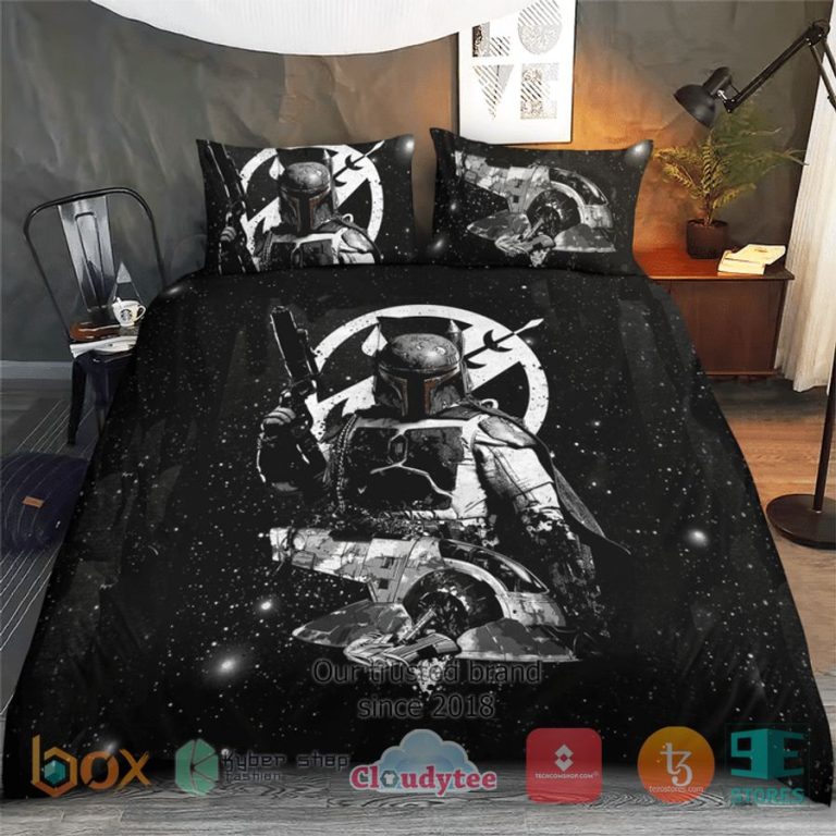 mandalorian star wars black bedding set 1 37690