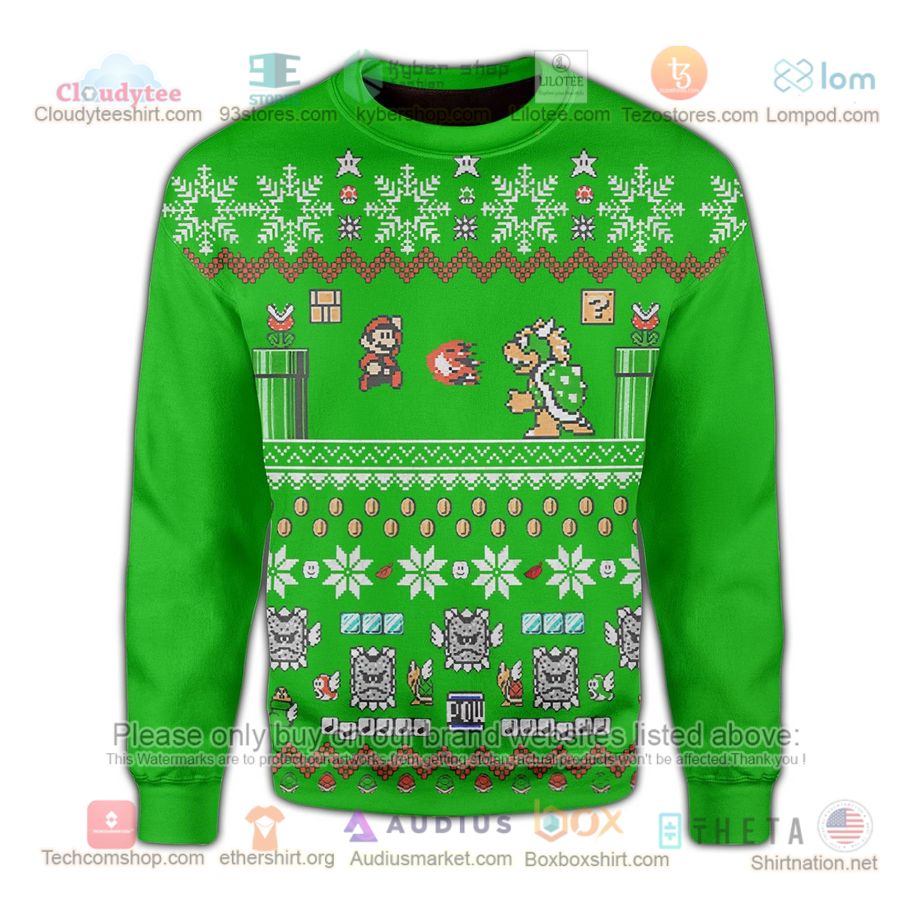 mario green sweatshirt sweater 1 22510