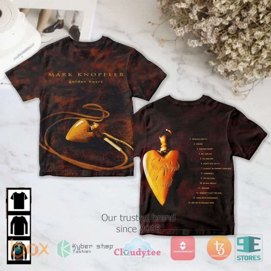 mark knopfler golden heart album 3d t shirt 1 41279