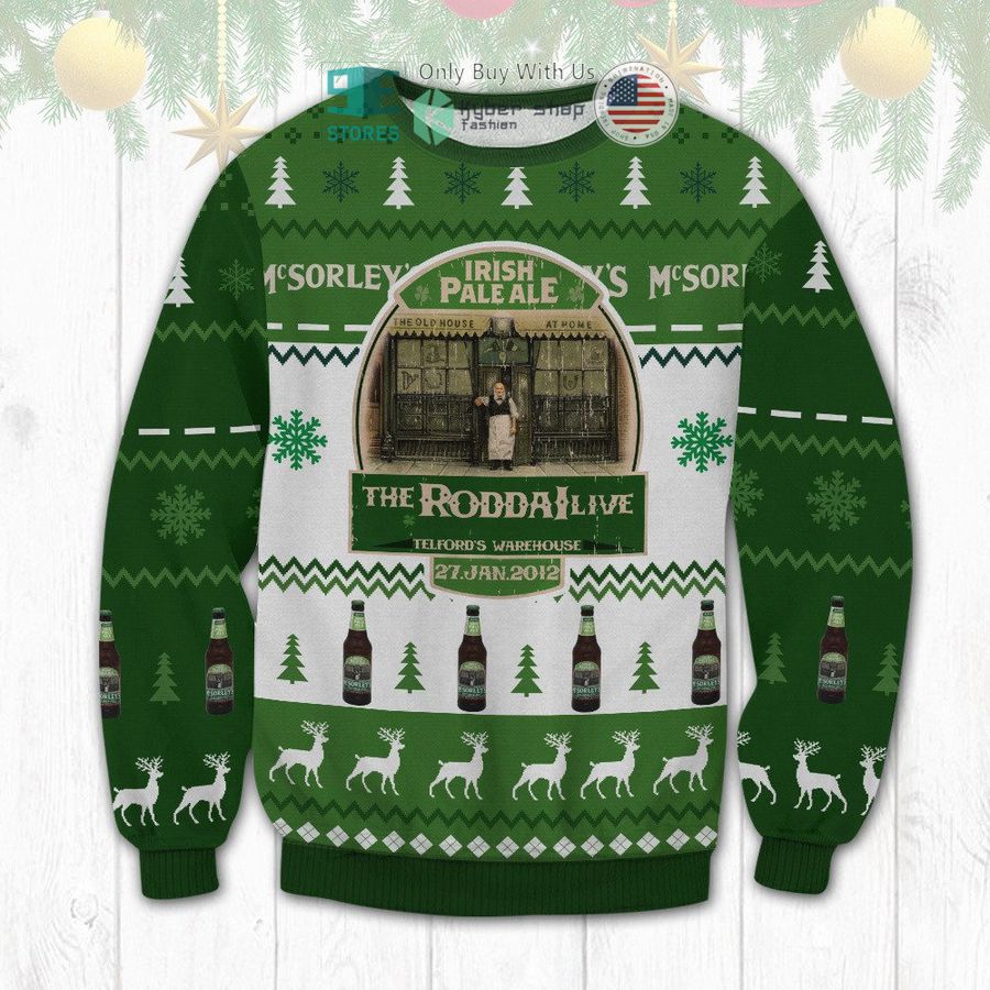 mcsorleys pale ale christmas sweatshirt sweater 1 99324