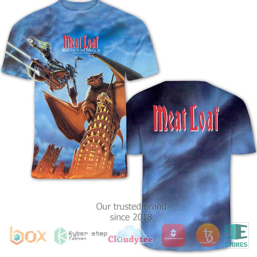 meat loaf back into hell album 3d t shirt 1 60948