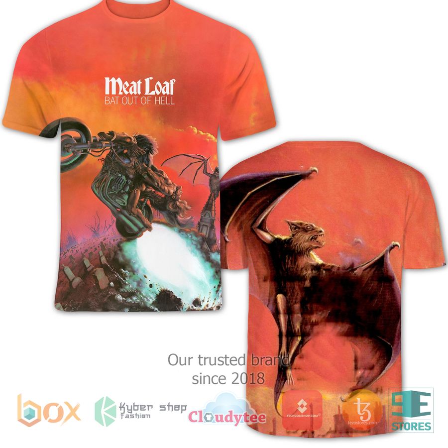 meat loaf bat out of hell album 3d t shirt 1 50783
