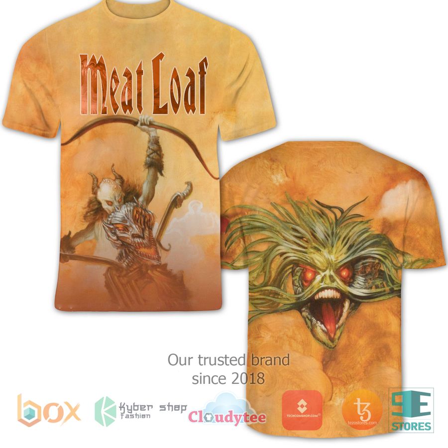 meat loaf braver than we are yellow album 3d t shirt 1 75382