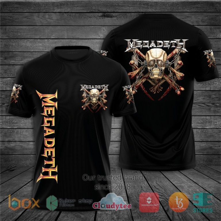 megadeth band 3d t shirt 1 90660